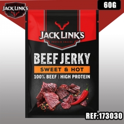 BEEF JERKY 60 G SWEET & HOT