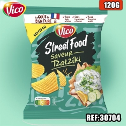 VICO CHIPS STREET FOOD TZATZIKI 120G