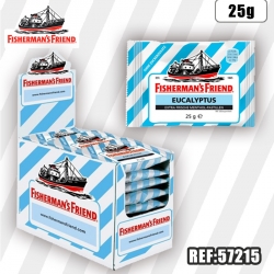 FISHERMAN'S bleu EUCALYPTUS-MENTHOL sans sucres 25 G