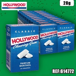 HOLLYWOOD DRAGEES MENTHOL 20D 28 G