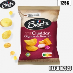 BRET'S CHIPS CHEDDAR OIGNON 125 G