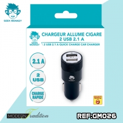 GM-CHARGEUR AC 2USB 2,1A NOIR eco 0.02_