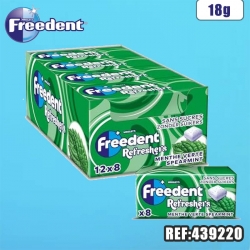 FREEDENT REFRESHER MENTHE VERTE 18G