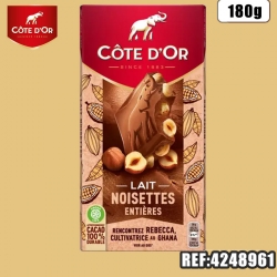 COTE d'OR LAIT NOISETTE TABLETTE 180G