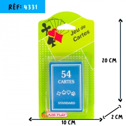 JEU DE 54 CARTES dont eco 0.01€ht